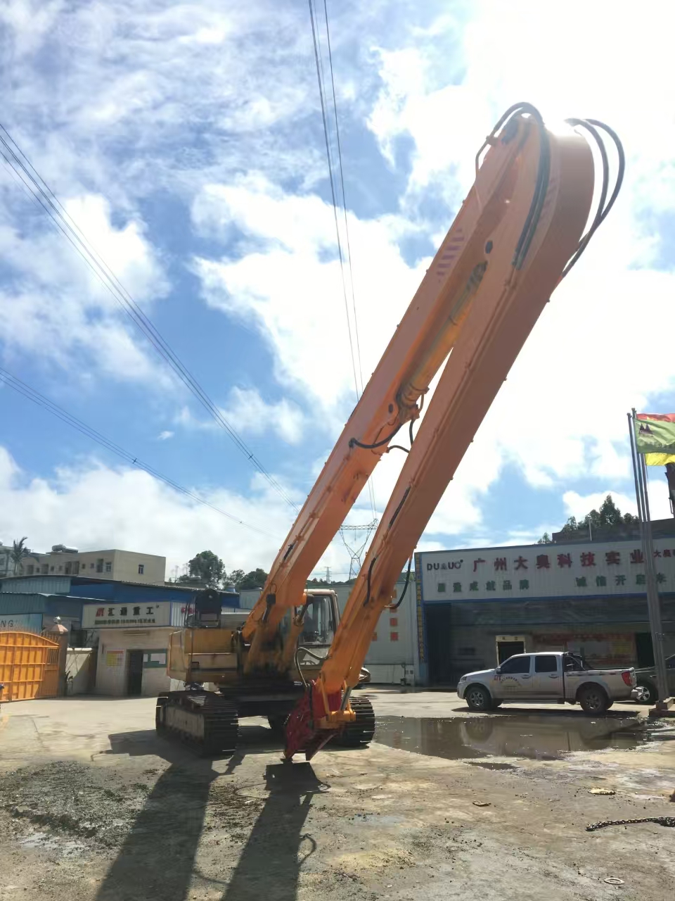 挖掘機(jī)打樁臂、打樁臂、打樁錘、挖掘機(jī)打樁臂廠家